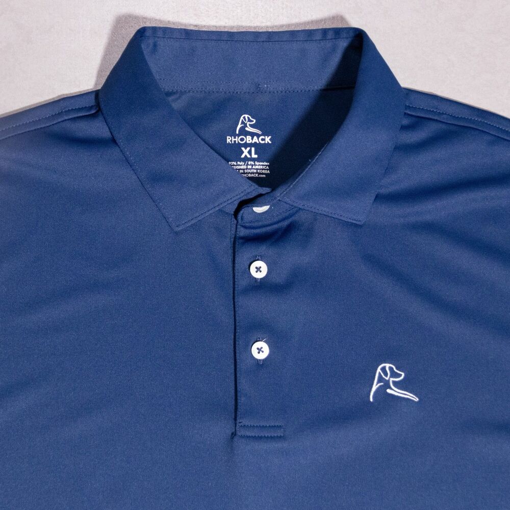 Rhoback Solid Navy Blue Performance Stretch Short… - image 1